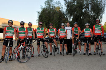 Veloce Santiago Team at the start line